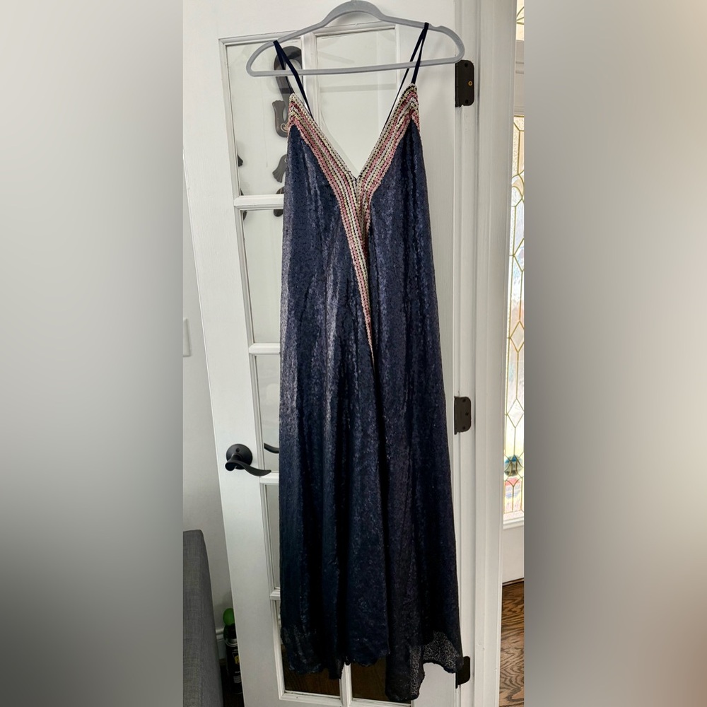Dark blue Sequined Maxi Dress Ball Gown

One time used, perfect condition.